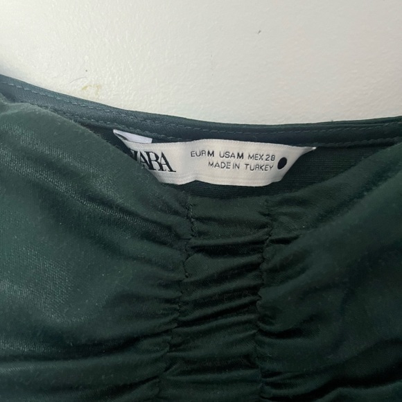 ZARA GREEN COCKTAIL DRESS - Picture 3 of 3